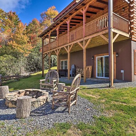 Hilltop Cabin On 5 Acres With Hot Tub And Waterfall! Bryson City Ngoại thất bức ảnh