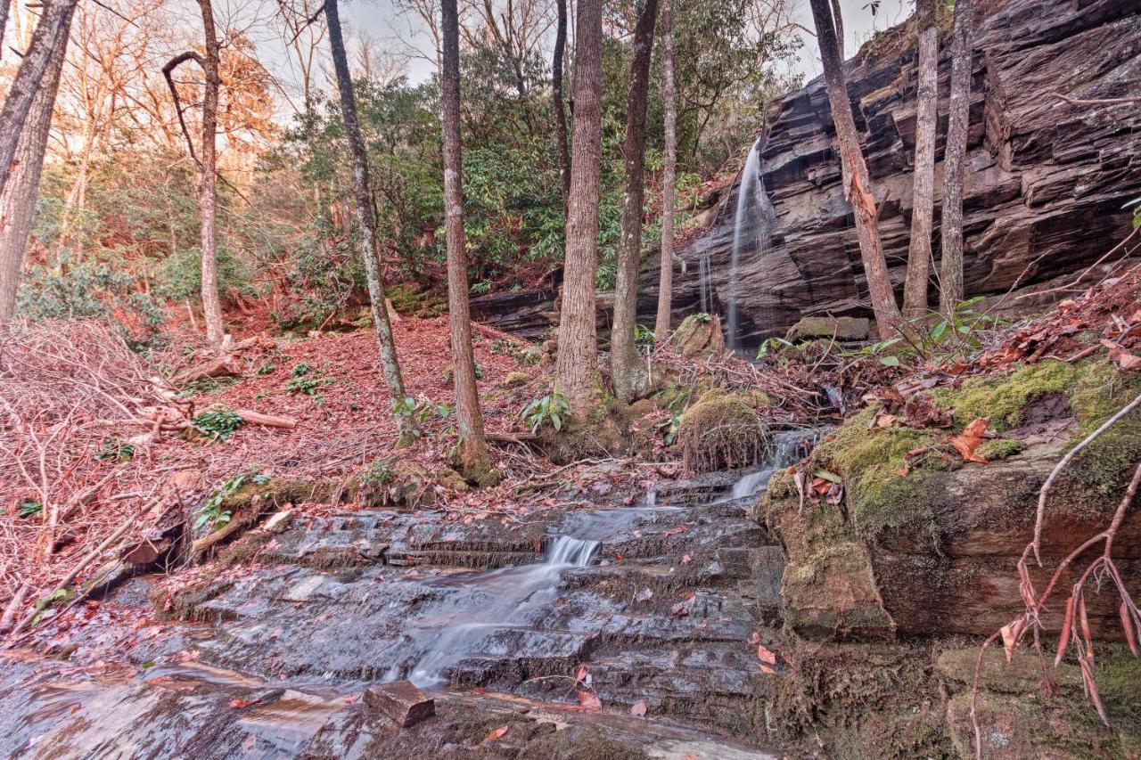 Hilltop Cabin On 5 Acres With Hot Tub And Waterfall! Bryson City Ngoại thất bức ảnh